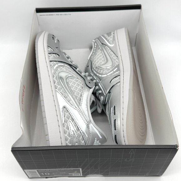 Air Jordan 1 Low Womens Method of Make V3 Silver Sz 10 New Shoes HQ2186-002 - Picture 9 of 12